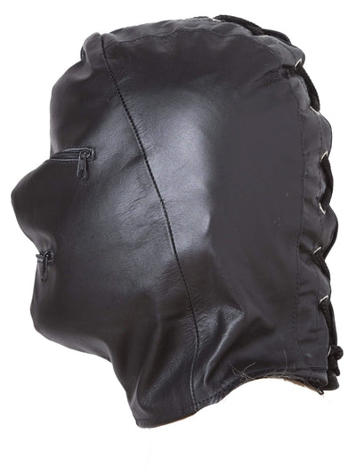 Leder Maske Schwarz