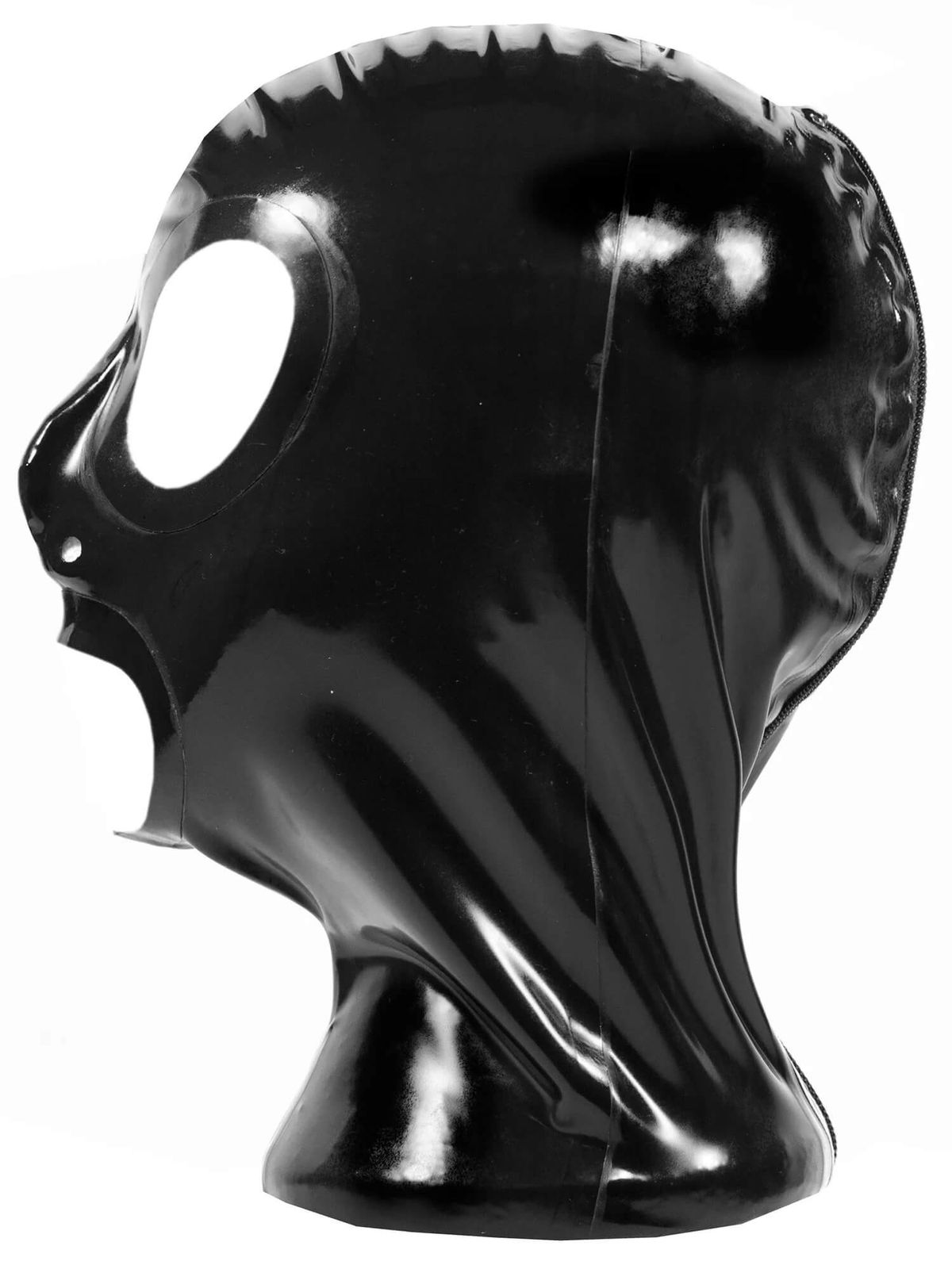 Latex Maske onesize schwarz