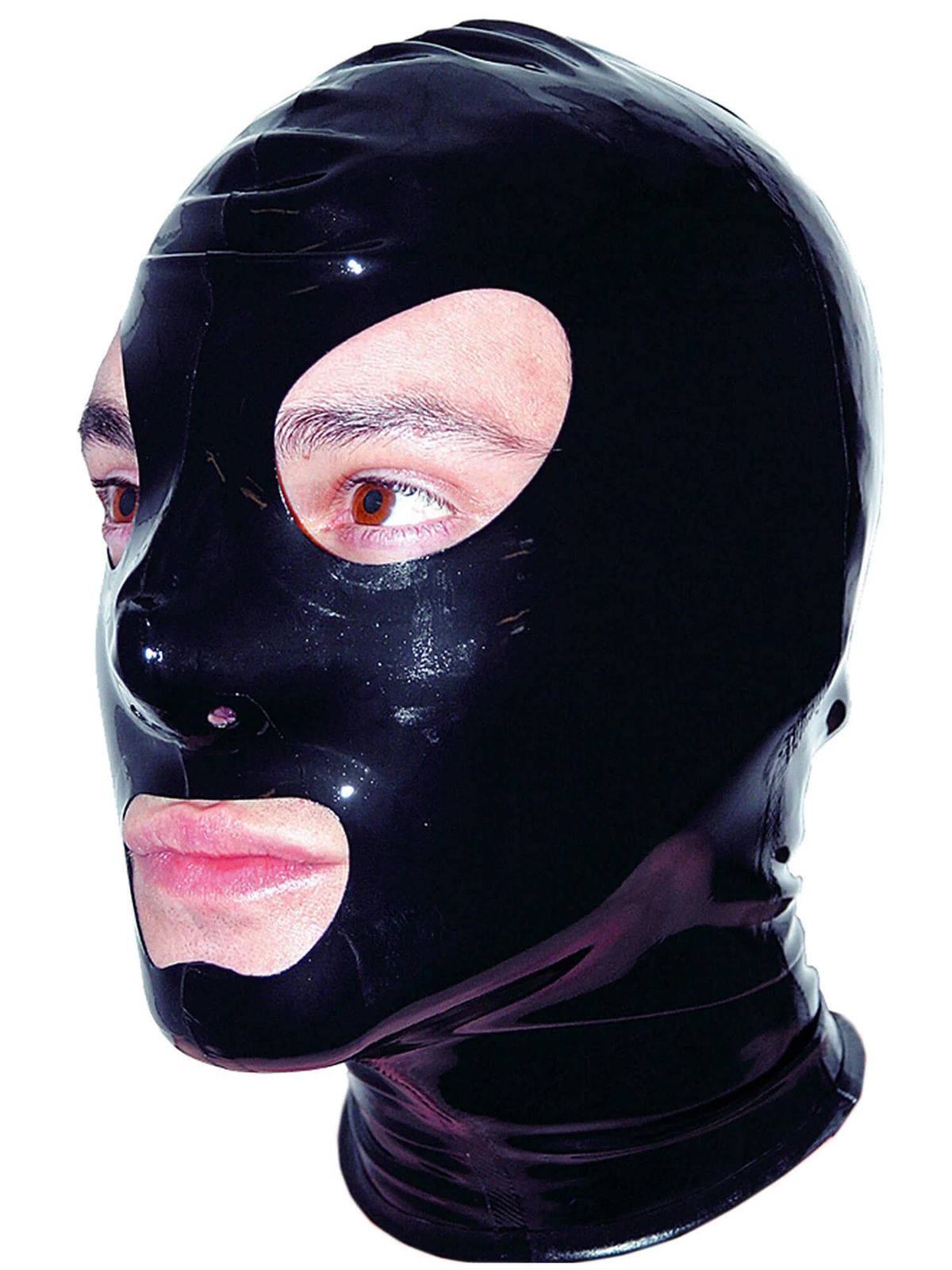 Latex Maske onesize schwarz