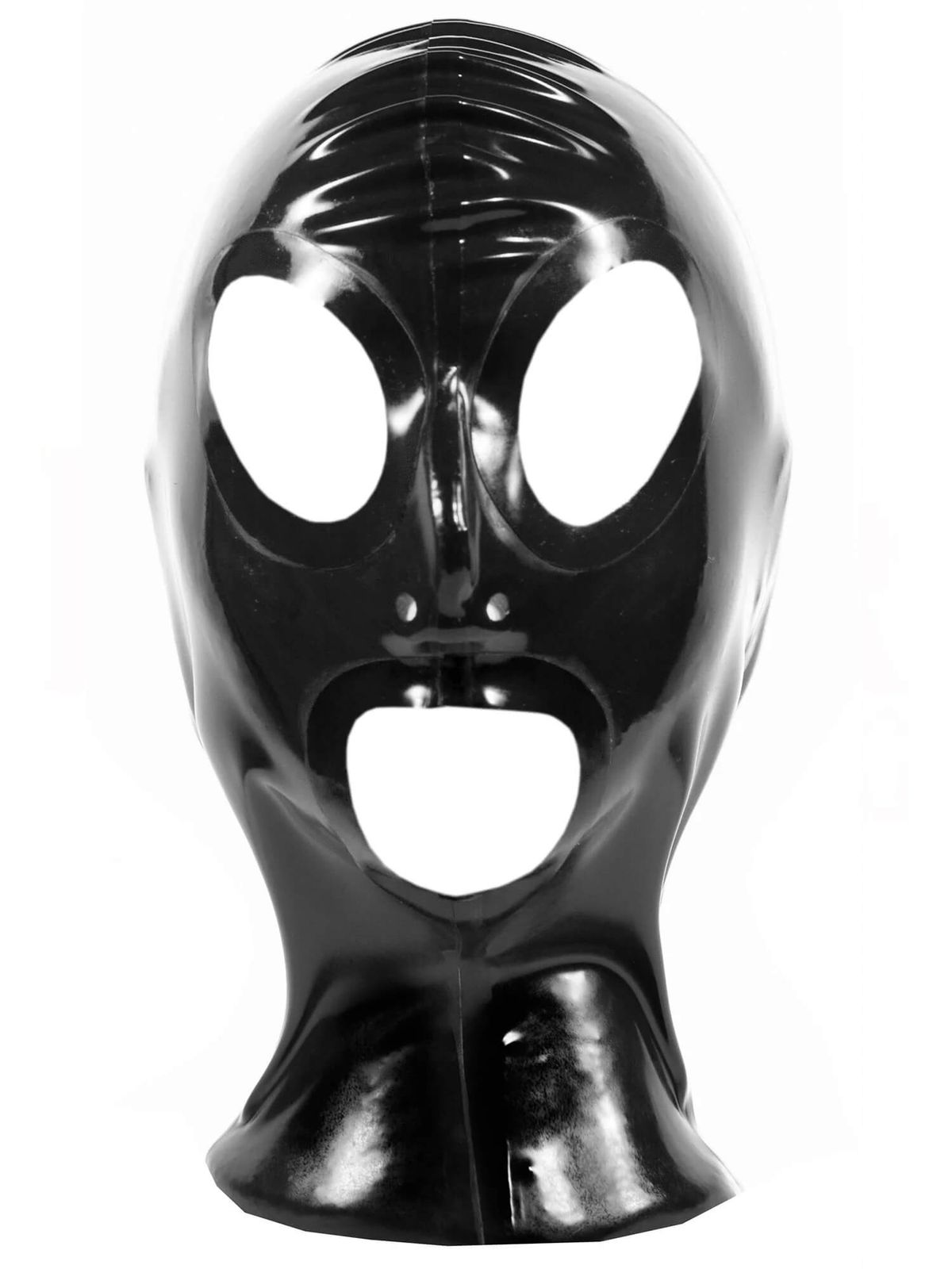 Latex Maske onesize schwarz