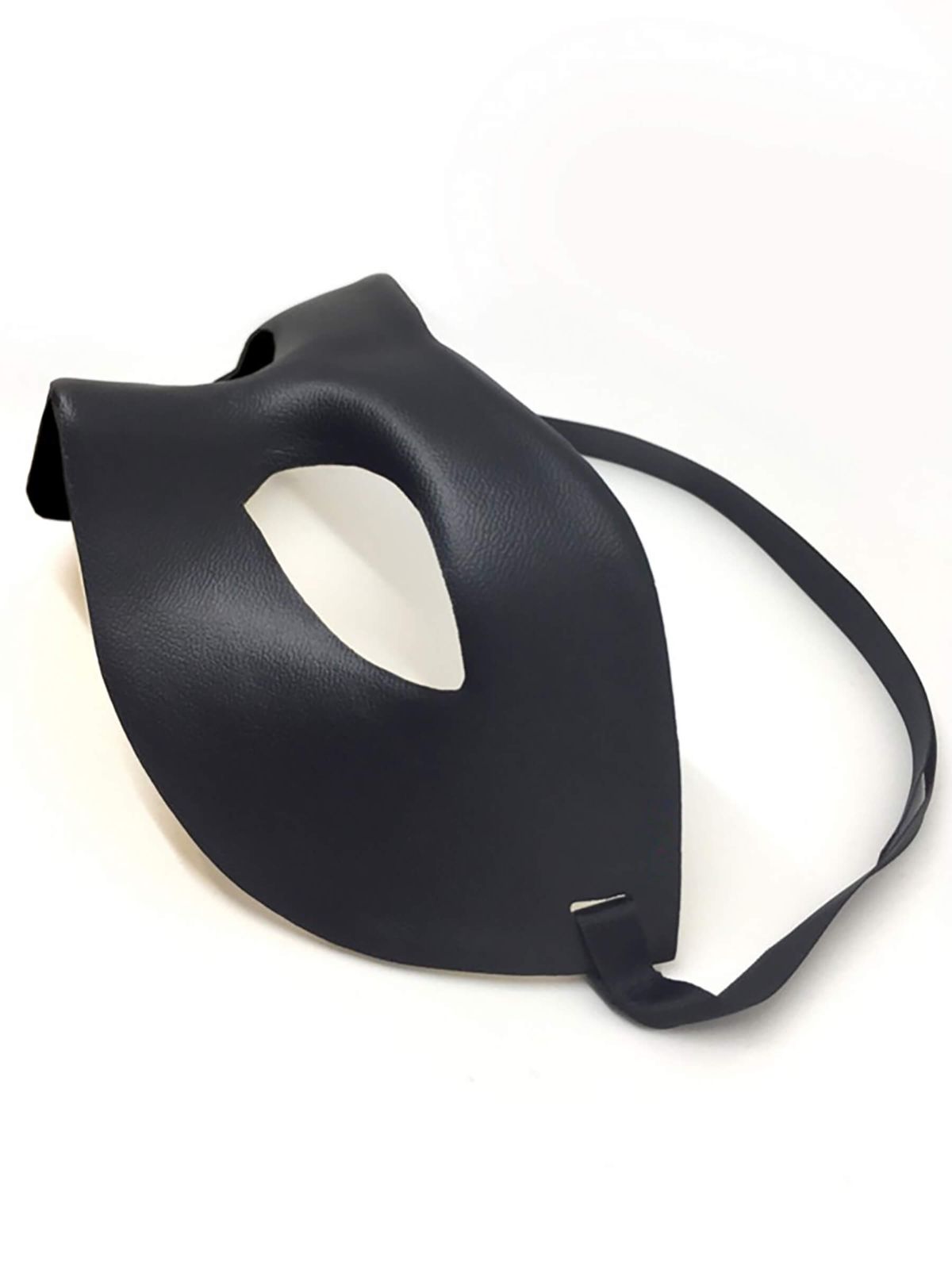 Herren Ledermaske BDSM Maske aus Kunstleder.