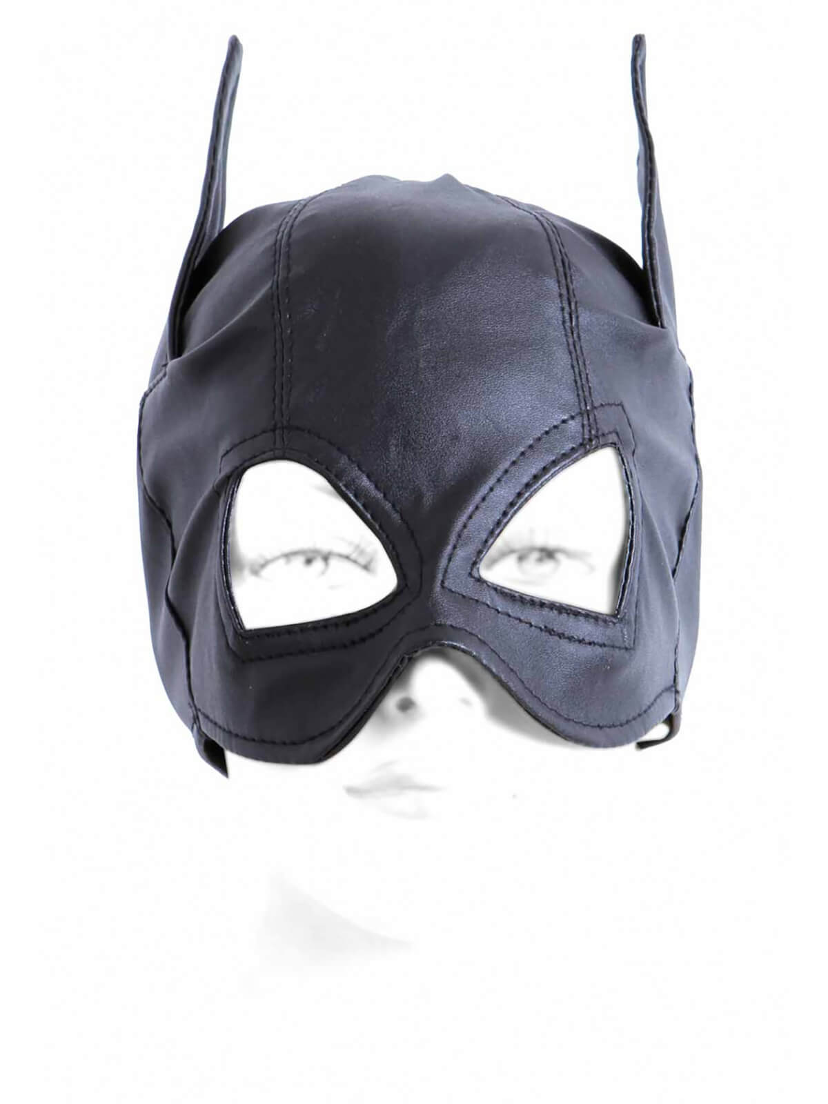 Herren Ledermaske BDSM Maske aus Kunstleder