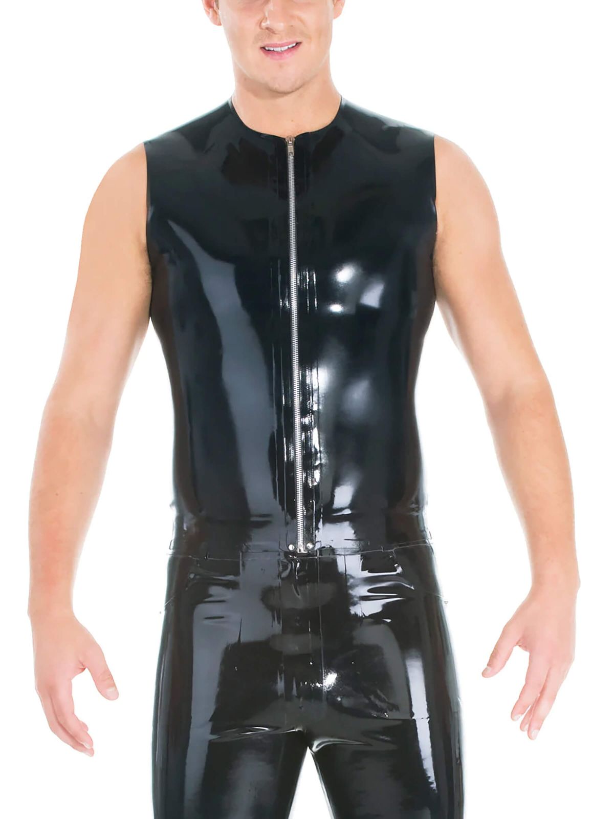 Latex Shirt mit Zipper