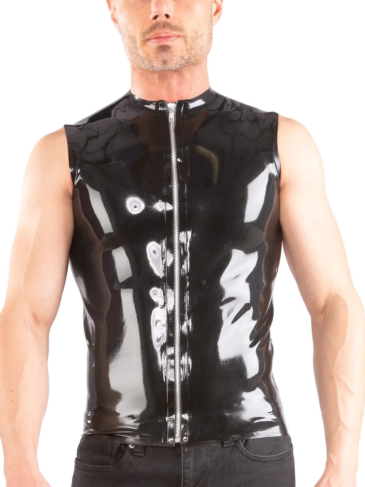 Latex Shirt mit Zipper