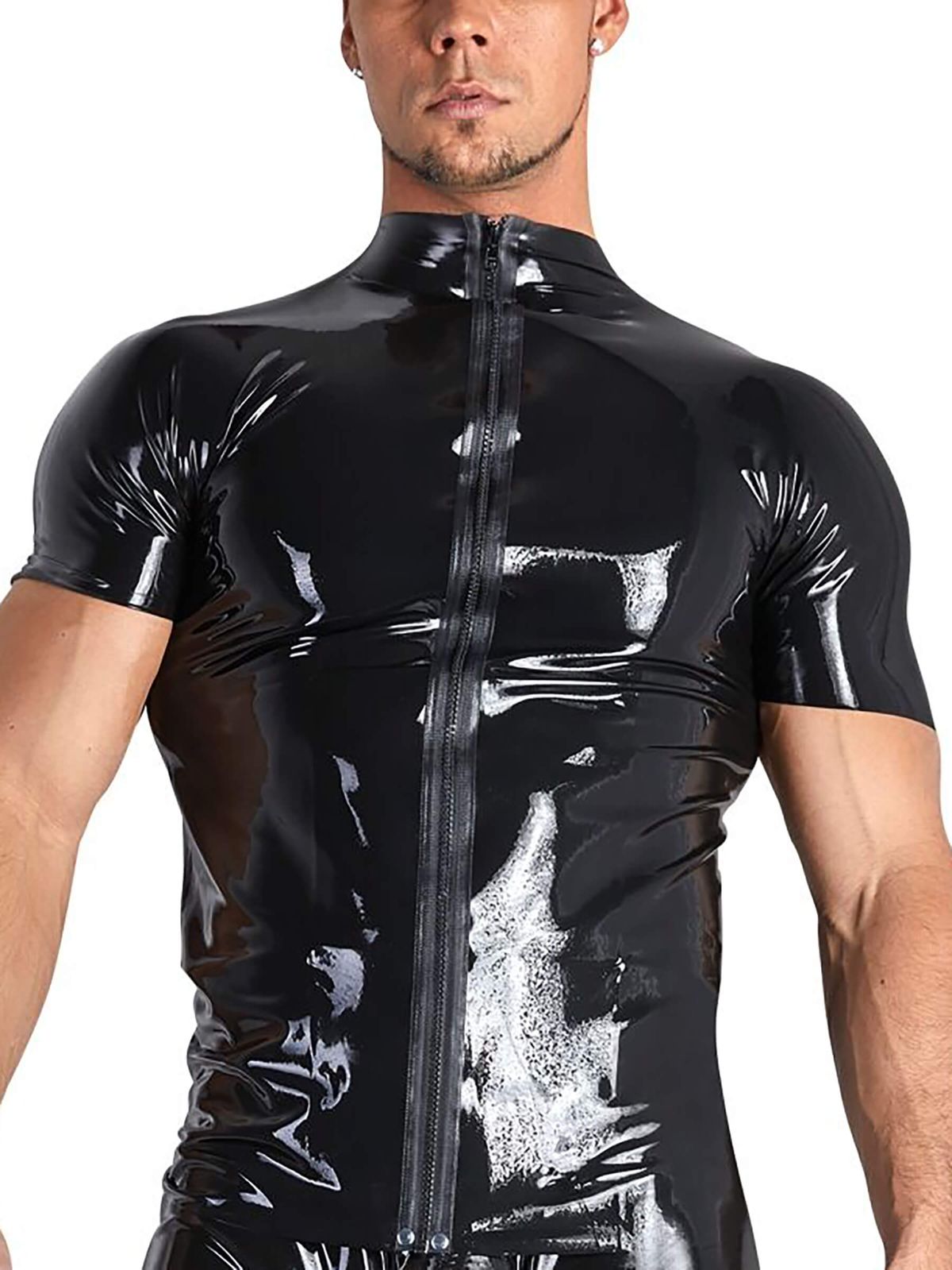 Latex T-Shirt mit Zipper