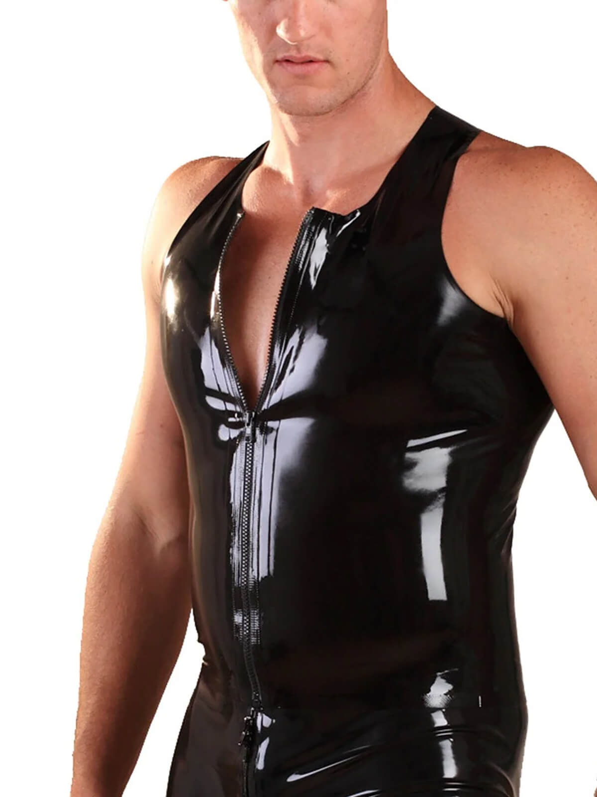 Latex Weste mit Zipper